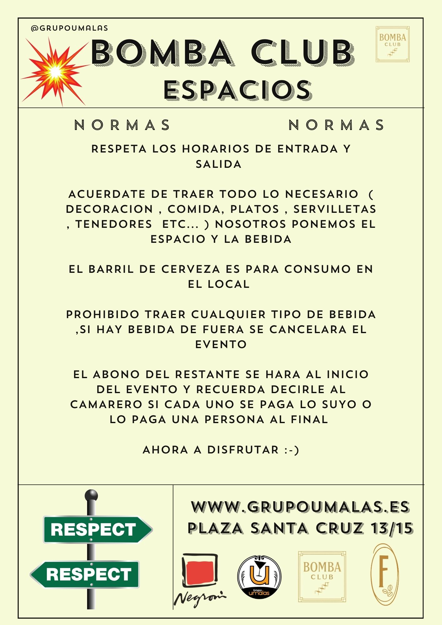 Menú Tipo Coctel 5 | El Viejo Negroni